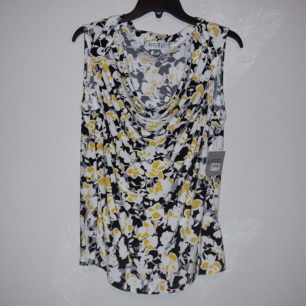 Kasper print top